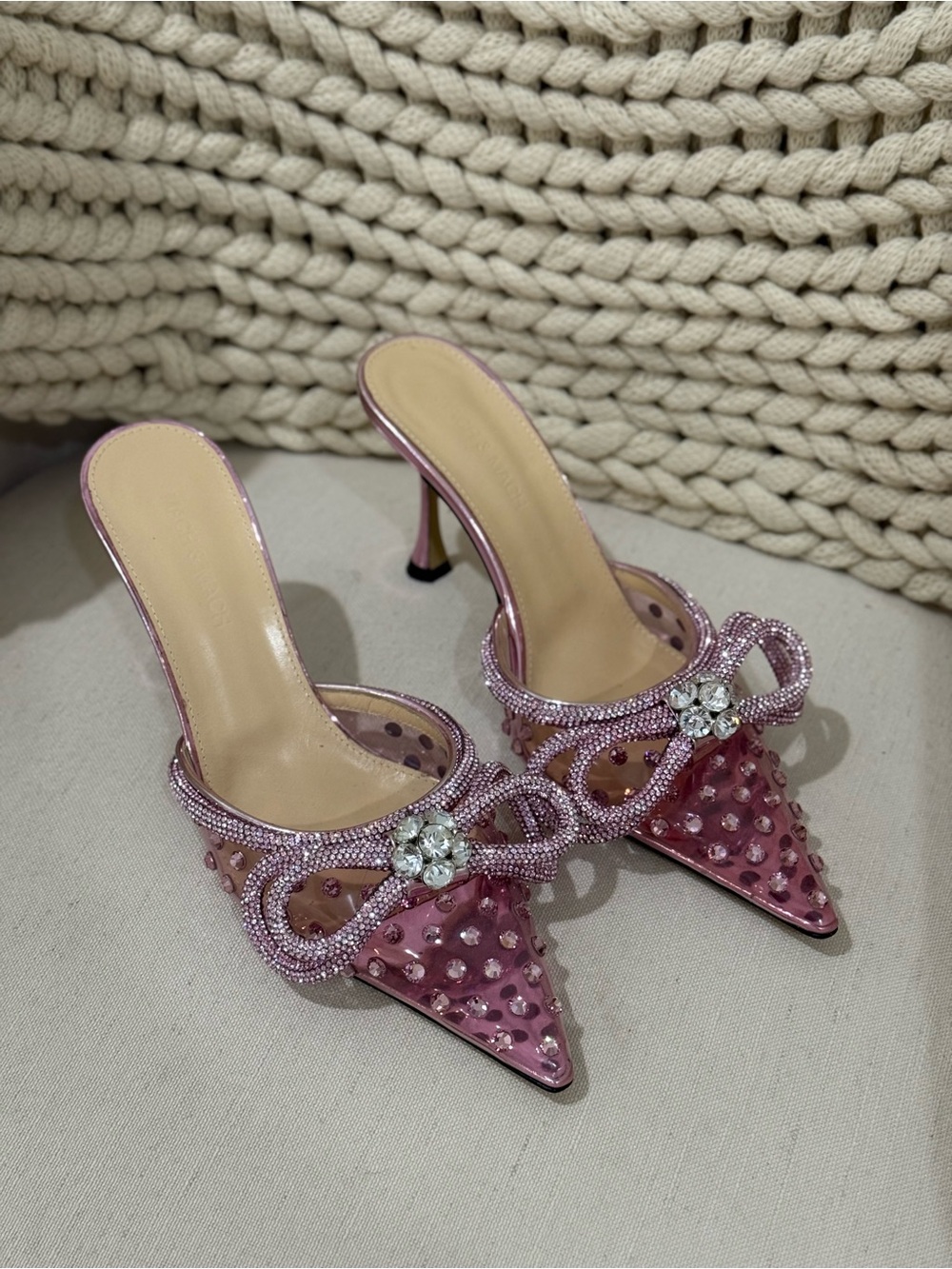 Mach & Mach Double Bow Mules - Picture 3 of 7